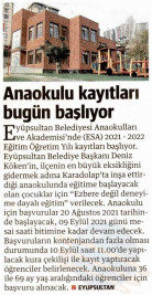 Anaokulu Kayıtları Bugün Başlıyor