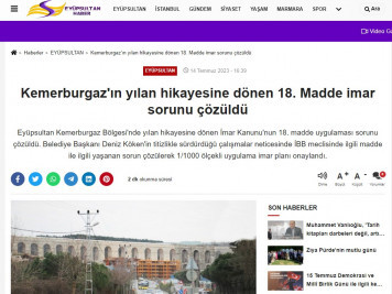 Kemerburgaz'ın yılan hikayesine dönen 18. Madde imar sorunu çözüldü