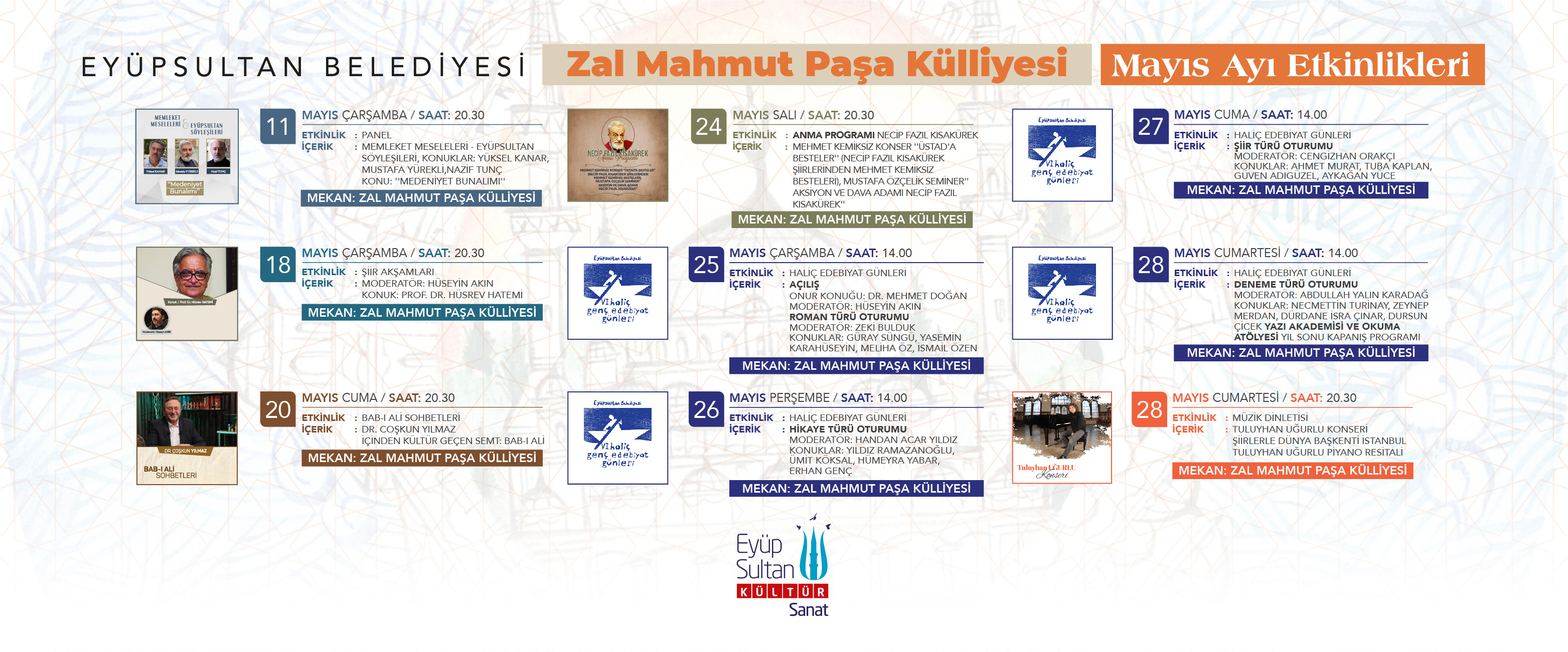 ZAL MAHMUT PAŞA KÜLLİYESİ ETKİNLİKLERİ ZAL MAHMUT PAŞA KÜLLİYESİ ETKİNLİKLERİ