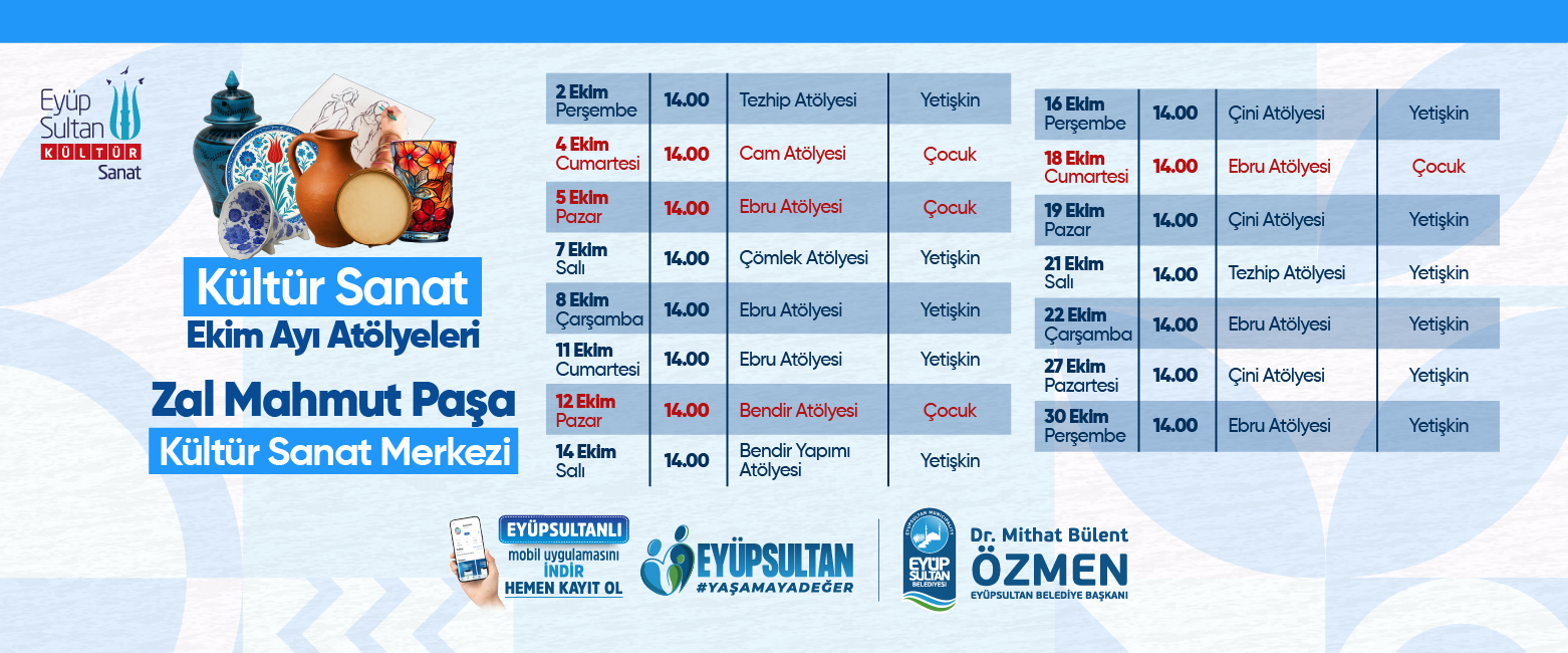 EKİM AJANDASI - ZAL MAHMUT PAŞA KSM EKİM AJANDASI - ZAL MAHMUT PAŞA KSM