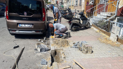 Fen İşleri ekiplerinden yaz mesaisi: Eyüpsultan'ın dört bir yanında çalışmalar sürüyor