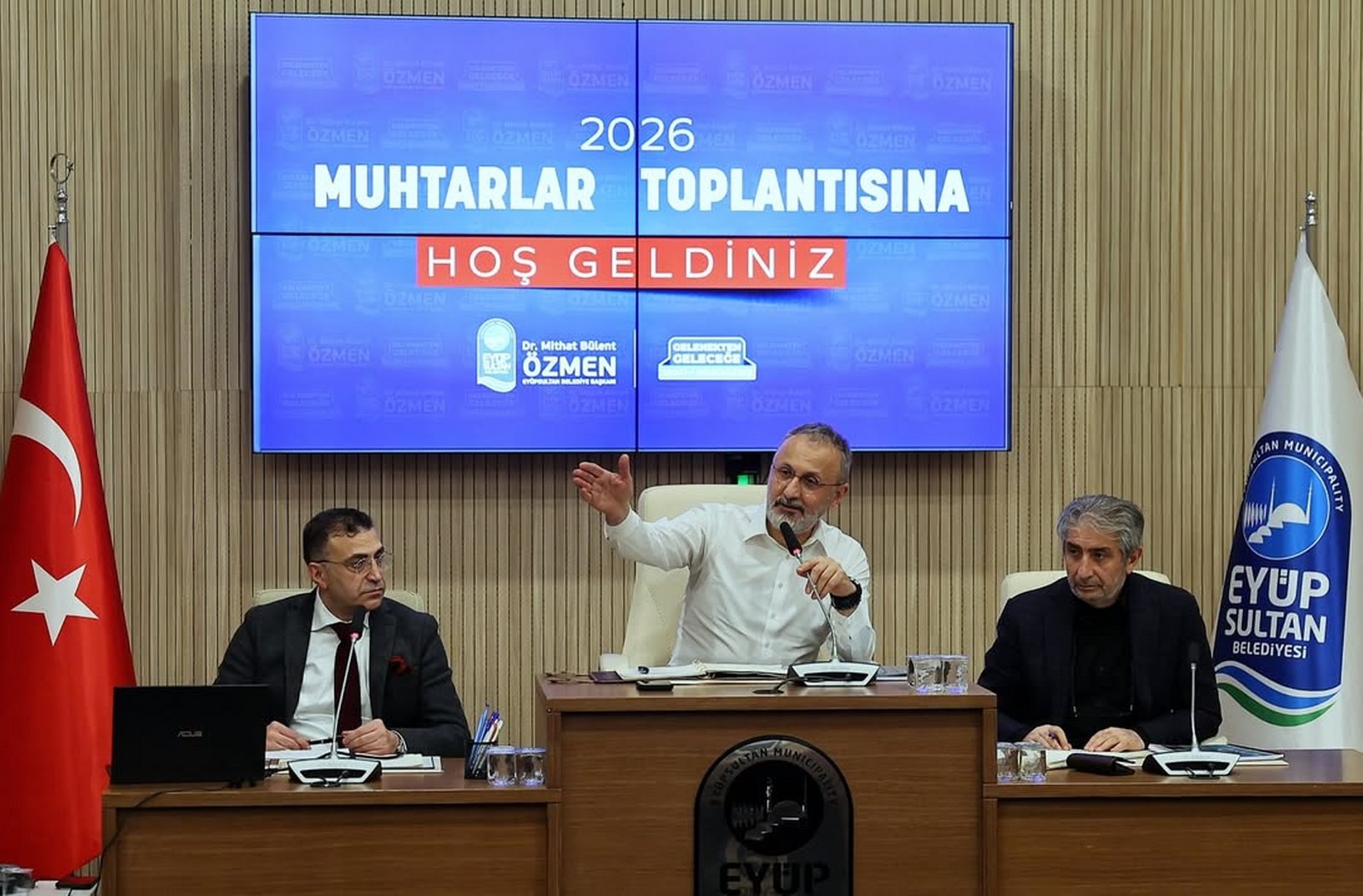 Eyüpsultan Belediyesi 2026 Yılının İlk Muhtarlar Toplantısını Gerçekleştirdi Eyüpsultan Belediyesi 2026 Yılının İlk Muhtarlar Toplantısını Gerçekleştirdi
