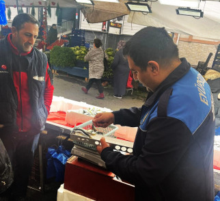Eyüpsultan'da pazarlarda balık denetimi