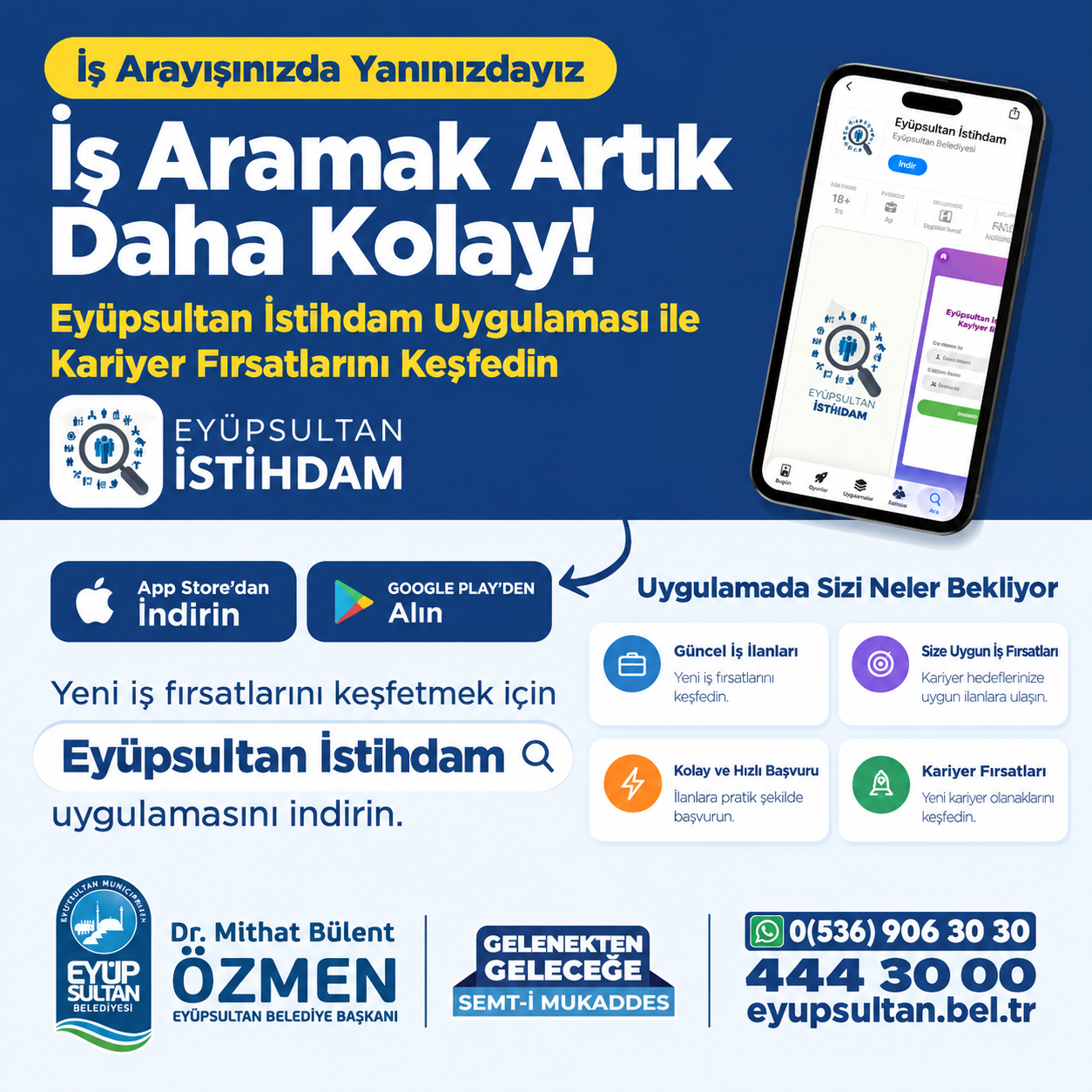 Eyüpsultan İstihdam Uygulaması Hizmete Girdi Eyüpsultan İstihdam Uygulaması Hizmete Girdi