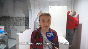 Evi yanan vatandaşa tadilat desteği