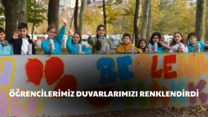 Mehmet Akif Ersoy İlkokulu öğrencilerimiz, duvarlarımızı renklendirdi