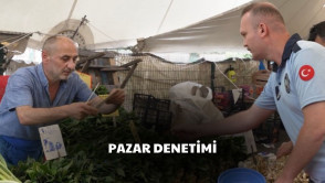 İlçemizdeki semt pazarlarında denetimlerimizi sürdürüyoruz