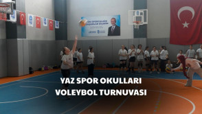  Yaz Spor Okulları Voleybol Turnası'nda rekabet ve dostluk bir aradaydı.