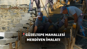  Mahallemizde yaya ulaşımını kolaylaştırmak için merdiven imalatı çalışmaları gerçekleştiriyoruz